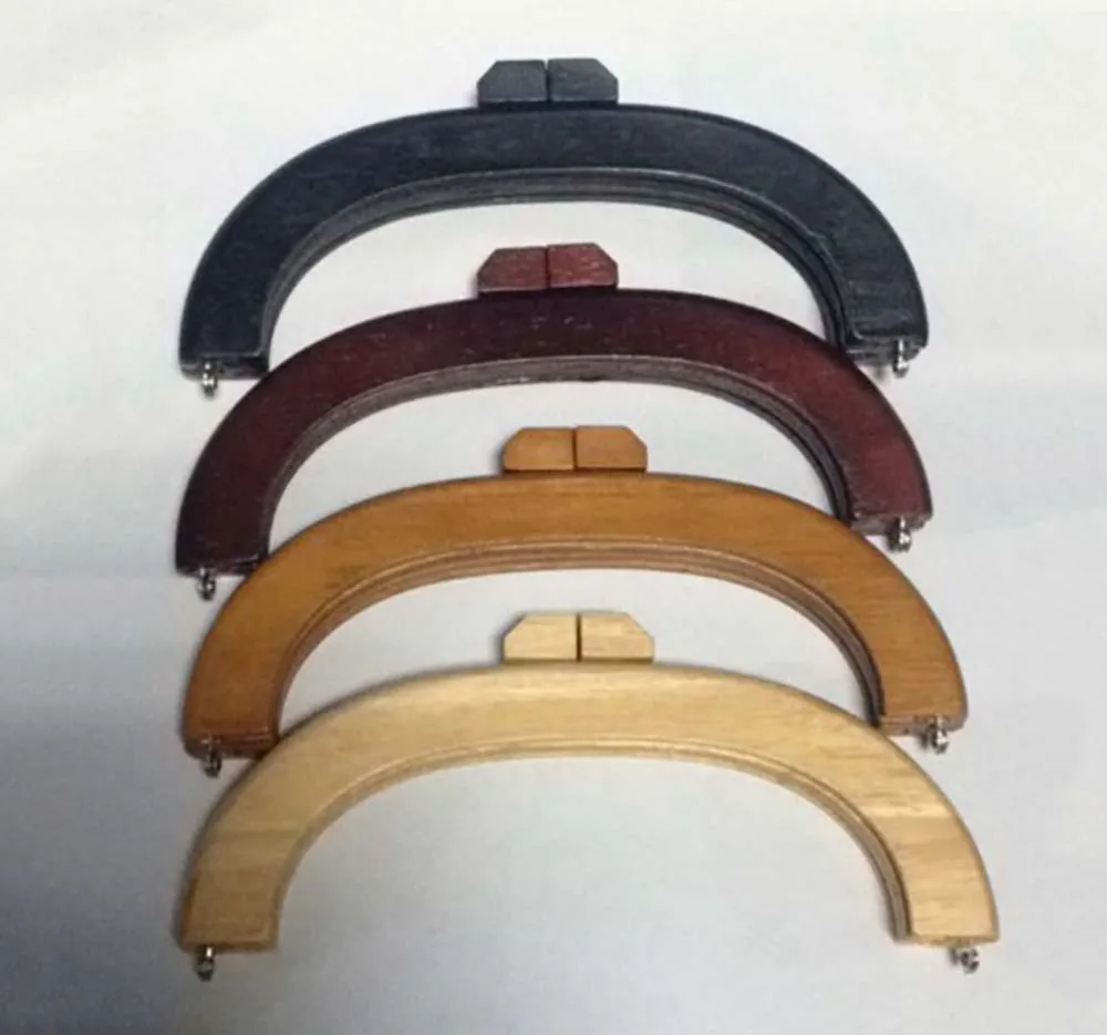 3pcs Wood 20cm Purse Frame for Bag Handbag DIYBag Parts & Accessories