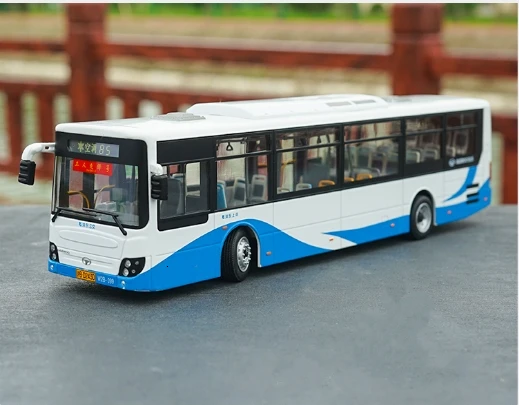 Специальный литой металл 1/43 Шанхай Shenwo моделирование автобус модель настольный дисплей Коллекция игрушек для детей - Цвет: A