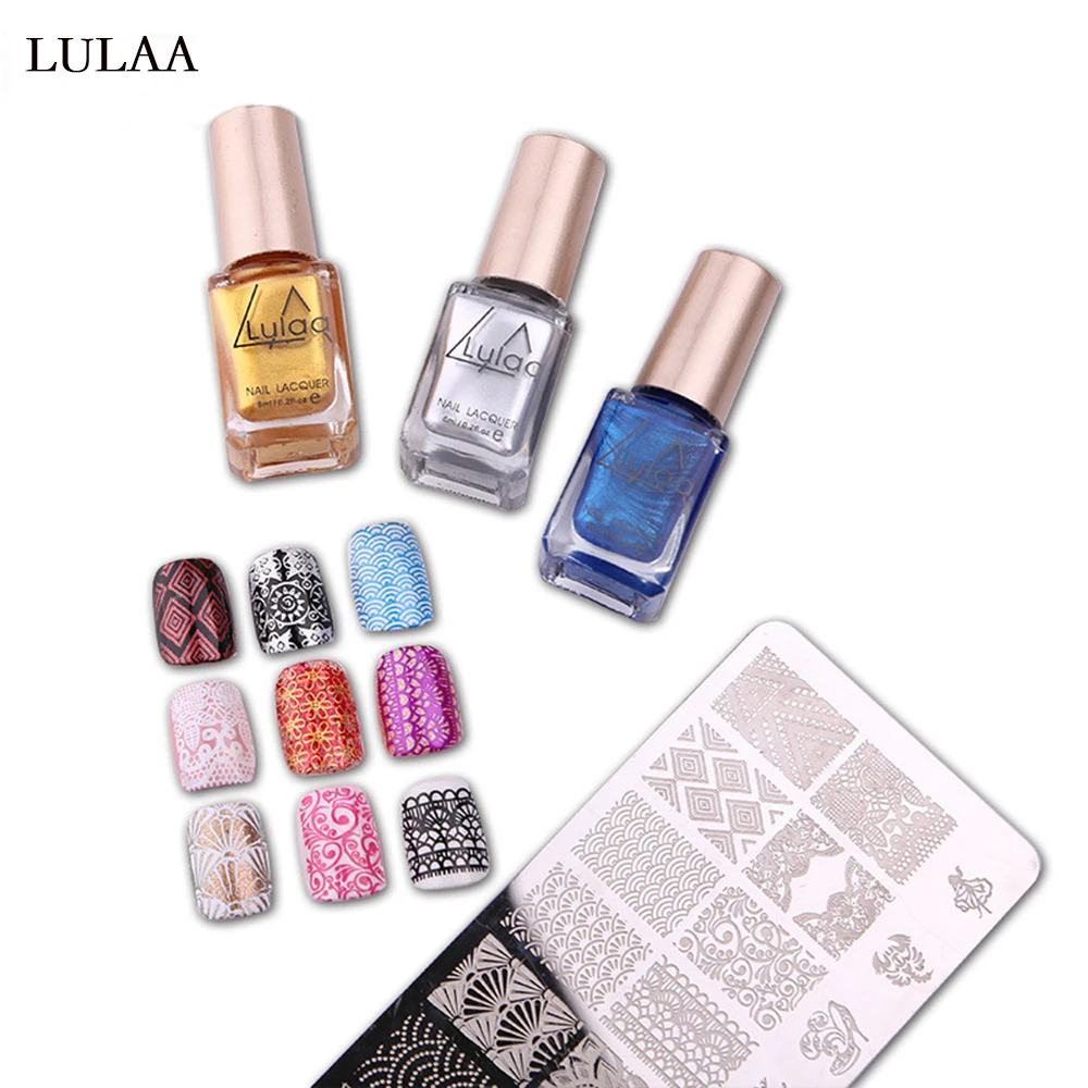 Лак для ногтей Lulaa 6 мл лак стемпинга на выбор Vernis A Ongle TSLM2|Лак ногтей| |
