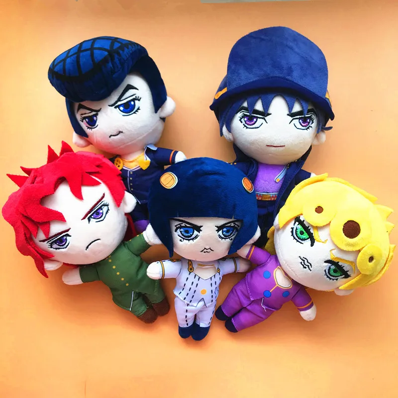 

20cm JoJos Bizarre Adventure Golden Wind Buccellati Abbacchio Fugo Yoshikage Kira Rohan Kishibe Josuke Higashikata plush toys