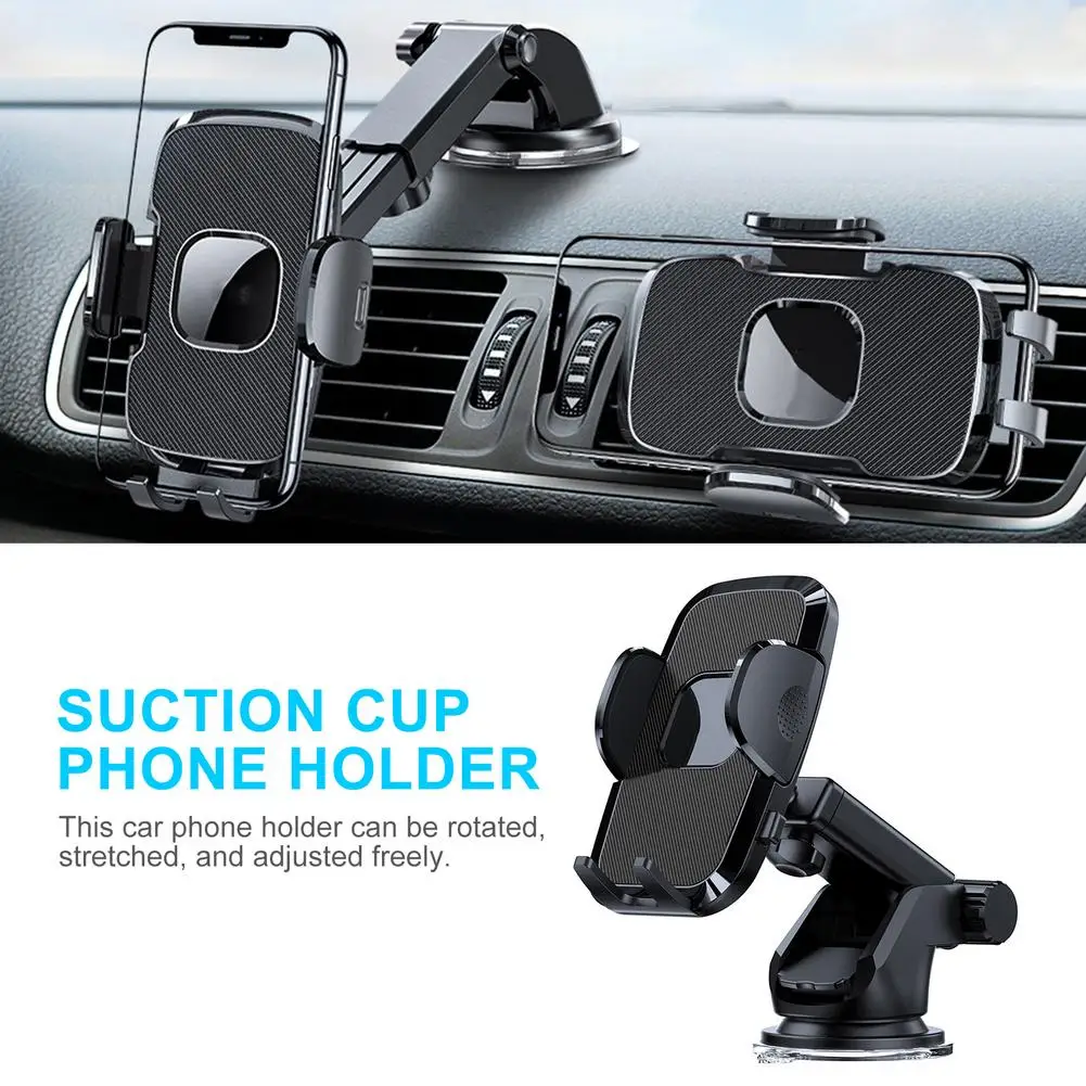 

Car Phone Mount Stand 360 Degree Rotation Suction Cup Phone Holder Dashboard Air Vent Mobile Cell Support For Car Accessories