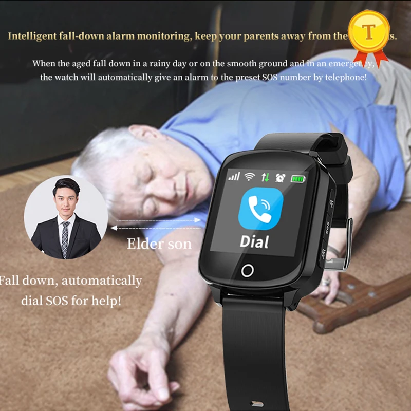 Смарт часы Elder для пожилых людей с gps треком голосовым чатом SOS падением