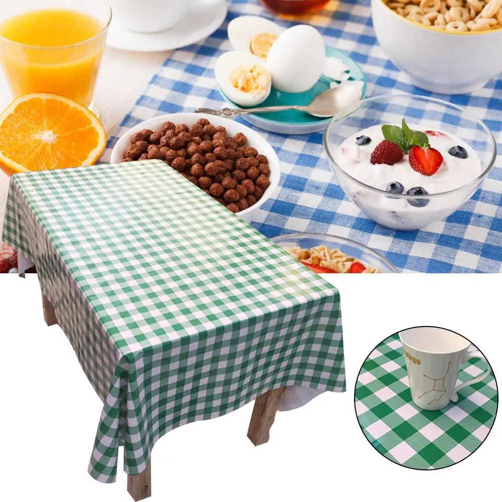 

Table Cloth Rectangle Waterproof Oilproof Tablecloth Desktop Decoration Festive Party Scene Layout Table Mat Green Tablecloth