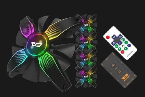 Aigo darkFlash вентилятор RGB 3 предмета в комплекте 120 мм вентилятор для ПК и синхронизации RGB контроллер ореолом ПК вентилятор дистанционного Управление; охлаждающий вентилятор компьютера Корпус вентилятора