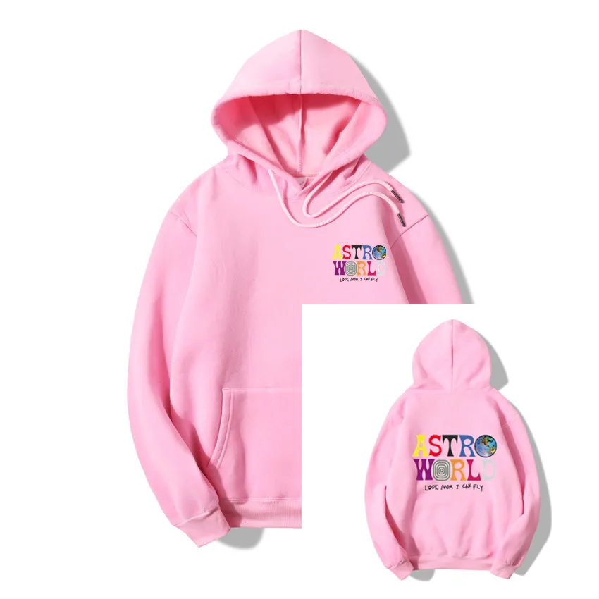 С изображением Трэвиса Скотта ASTROWORLD WISH YOU WAS HERE HOODIES Мода хлопок Письмо печати уличная Мужская Женский трикотажный хлопчатобумажный пуловер