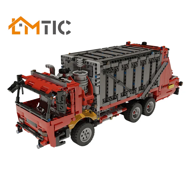 

MOC Garbage Truck Simulation Transpotation Truck Car Model Building Blocks Diy 1692pcs Diy Toys Bricks Educational Xmas Gift Kid