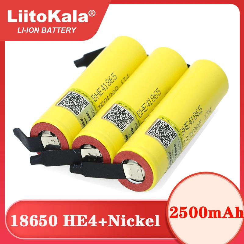Аккумулятор Liitokala Lii-HE4 2500 мАч литий-ионный аккумулятор 18650 3 7 в перезаряжаемые
