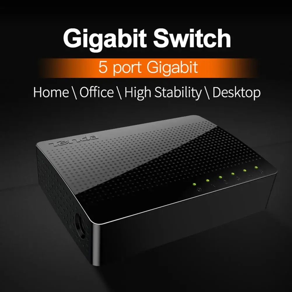 Ethernet-Network-Switch Gigabit Desktop Tenda Sg105 5-Port Half-Duplex Mini Exchange