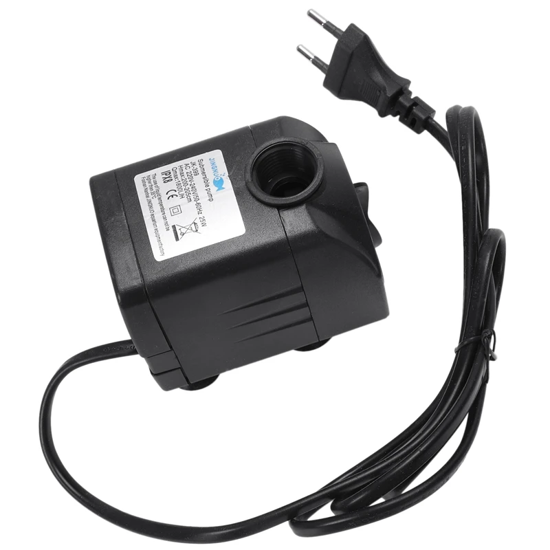 Promotion! Water Pump, Submersible Pump, 25W 1200L / H max. Aquarium Pump, Circulation Pump, new and high power Black