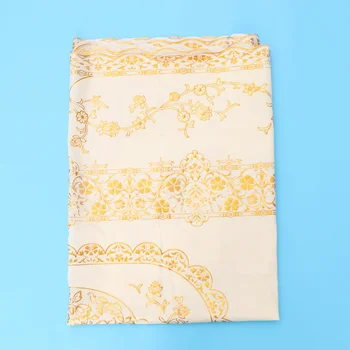 

1pc PVC Table Cloth Waterproof Oilproof Tablecloth No-wash Thicken Table Protective Cloth for Home Kitchen（Golden, 140x200cm)