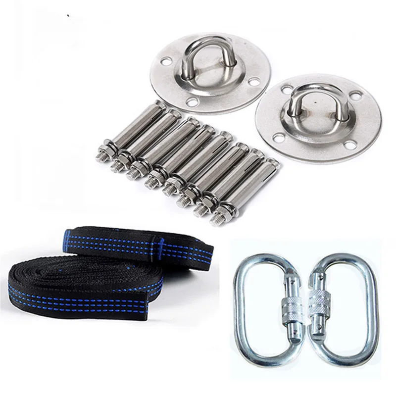

1 pair Ceiling hooks/ hanging belt for Aerial Yoga Hammock