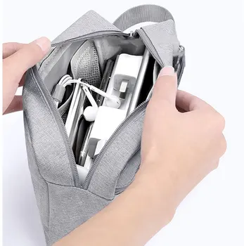 

Digital Charger Storage Bag Travel USB Data Cable Earphone Wire Mobile Power Organizer Electronics Accessories Bag For Hard Disk