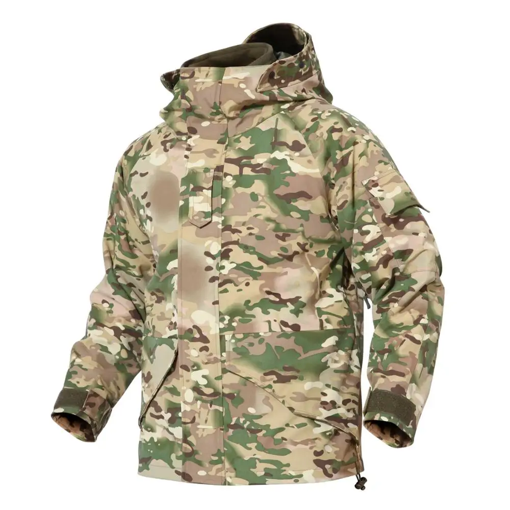 Флисовая теплая камуфляжная тактическая ветровка для мужчин, уличная походная куртка, утолщенная зимняя ветрозащитная армейская куртка, XXXL