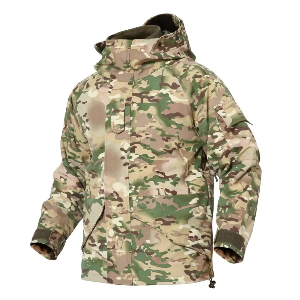 

New Fleece Warmer Camouflage Tactical Windbreaker Jacket For Men Outdoor Hiking Jacket Thicken Winter Windproof Army Coats XXXL
