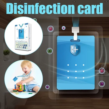

Air Purification Sterilization Card Disinfection Portable Neck Hanging Lanyard Card Home Cleaning Tool For Children Adult