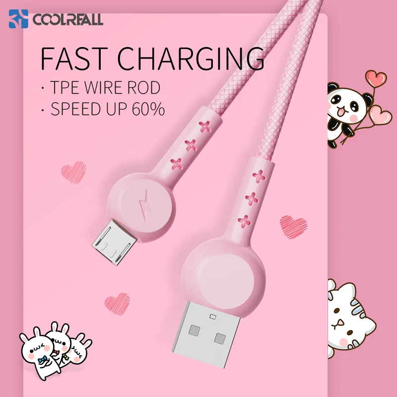 Coolreall Micro USB зарядный кабель для Samsung S10 Xiaomi Redmi Android мобильный телефон | Мобильные