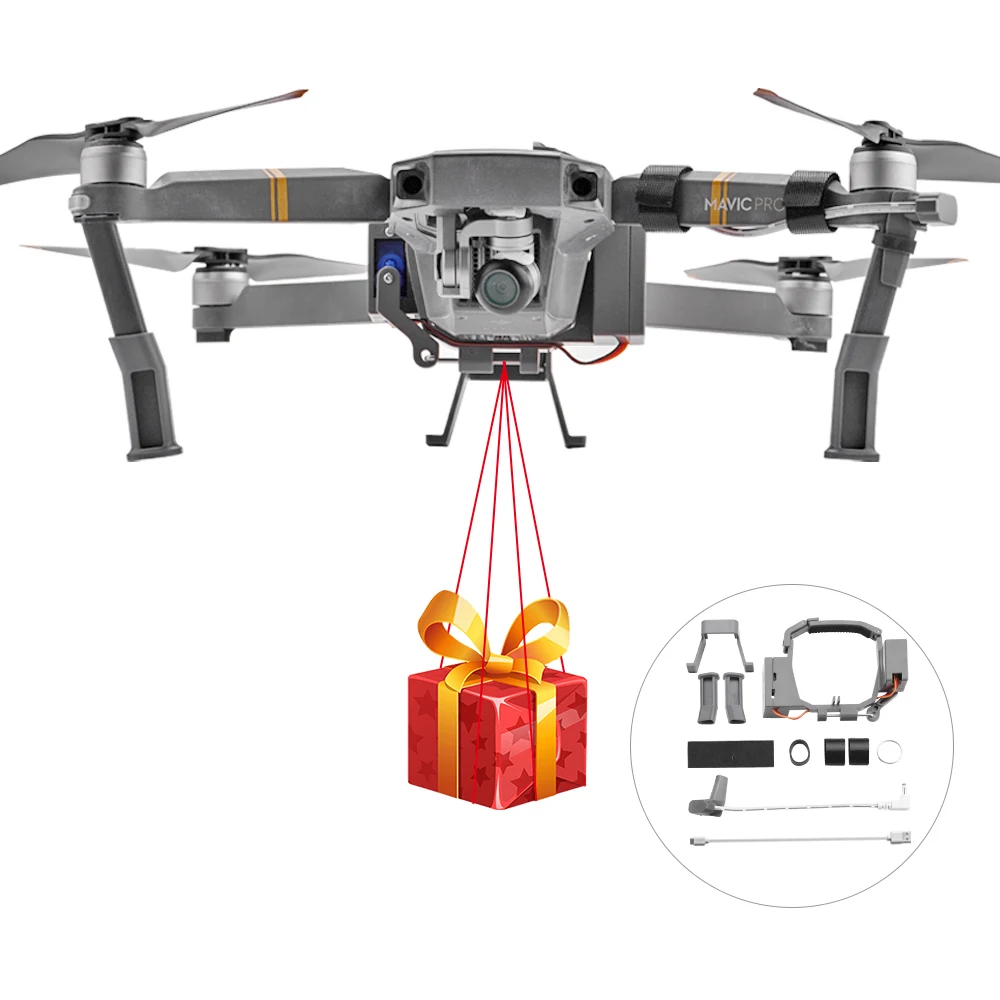 Для DJI MAVIC Pro MAVIC 2 Дрон Airdrop устройство доставки переключатель дистанционного управления Воздушная камера Метатель для DJI аксессуар