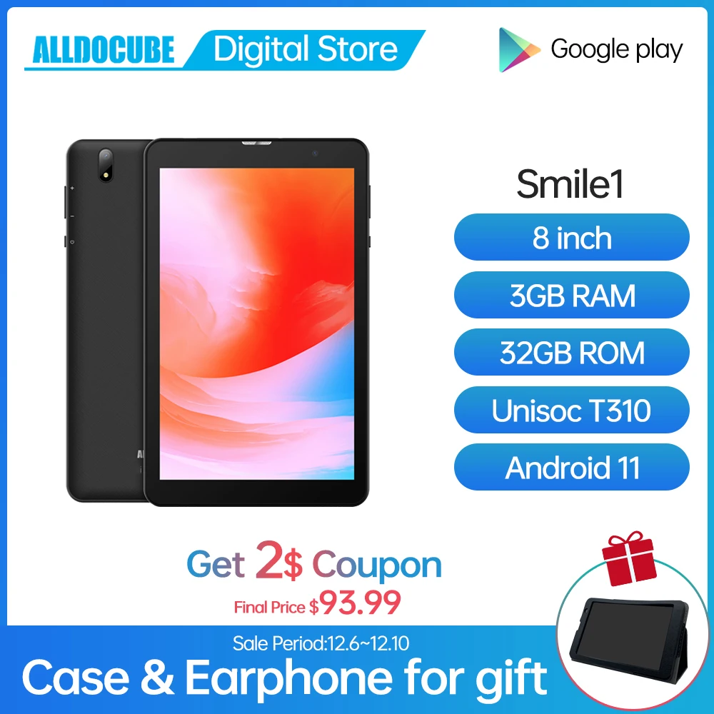 Планшет Alldocube Smile1 8 дюймов 32 ГБ 4G LTE Wi-Fi | Компьютеры и офис
