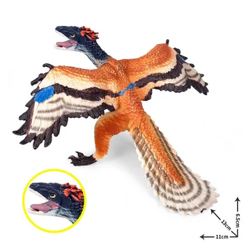 

Solid Plastic Simulation Dinosaur Model Figure Collectible Toys Archaeopteryx Animal Action Figures Kids Sandtable Scene Toy