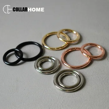 

10pcs/lot 15mm 20mm 25mm 32mm metal O rings unwelded wheel buckles dog horse harness backpack bag straps O shaped DIY accessory