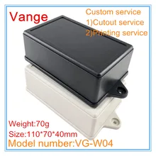 1 шт./лот литьевая форма сделана коробка IP54 ABS пластиковые настенные diy корпус PCB проект коробка 110*70*40 мм