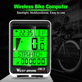 

Bike Computer Bicycle Computer Waterproof Wireless And Wired MTB Cycling Odometer Stopwatch Speedometer Watch LED Digital Rate