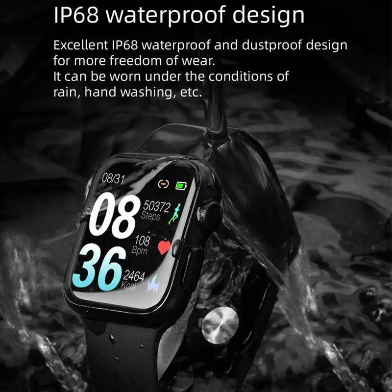 Smart Watch P20 IP68 Waterproof Heart Rate Blood Pressure Motion Tracking Band Smartwatch For Android Ios Wearable Devices