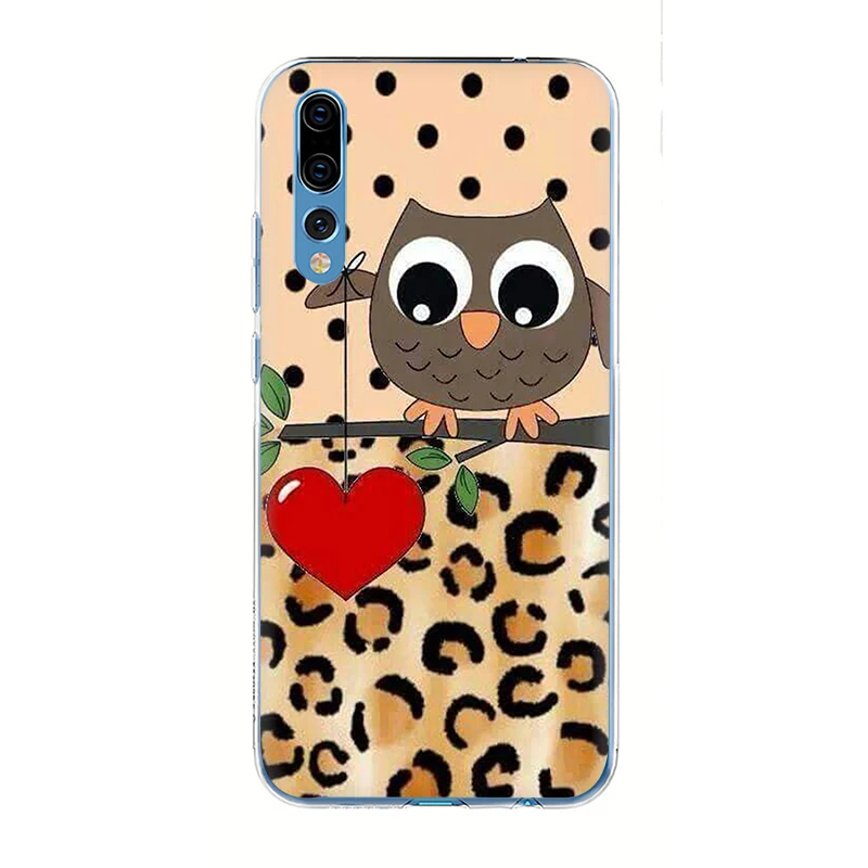 T9 EWAU с милой совой мягкий силиконовый Mattle чехол для телефона для huawei P8 P9 P10 P20 P30 Lite шахты Pro P Smart Z плюс - Цвет: T9