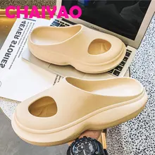 2021 New Summer Men's Slippers Indoor Home Shoes Unisex Beach Outdoor Slides Mesh Platform Mules Clogs Woman Sandals Foam Runner