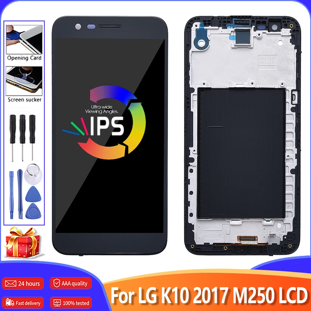 ЖК-дисплей 5 3 дюйма AAA +++ для LG K10 2017 M250 кодирующий преобразователь сенсорного