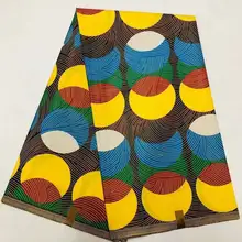 6 ярдов африканские ткани Mitex восковая печать Анкара хлопчатобумажные ткани для рукоделия Kitenge Pagnes Подарочная LS-30