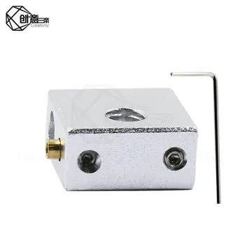 

MK7/MK8 Heat Block+Copper Set With 1.5mm Wrench For 3D Printer 20*20*10mm Hotend Heating Block Kit Parts For Makerbot