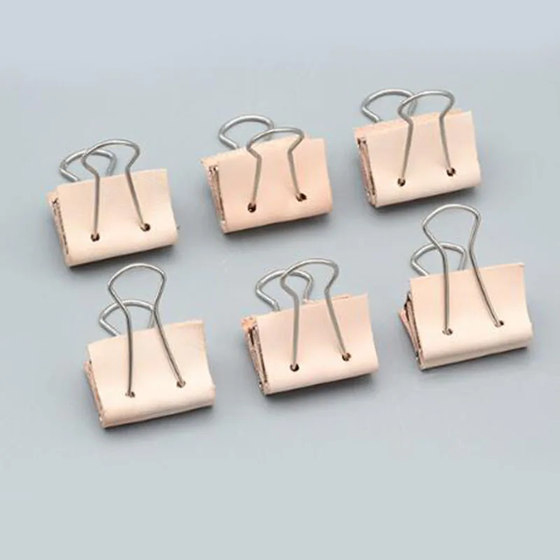DIY Leather Craft Stick Cutting Metal Assistant Suture Clamp Handwork Fixing Leather Tool 10Pcs/lot