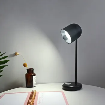 

LED desk lamp charging touch dimmable bedroom lamp desktop no strobe reading eye protection USB night light Nordic style WF109