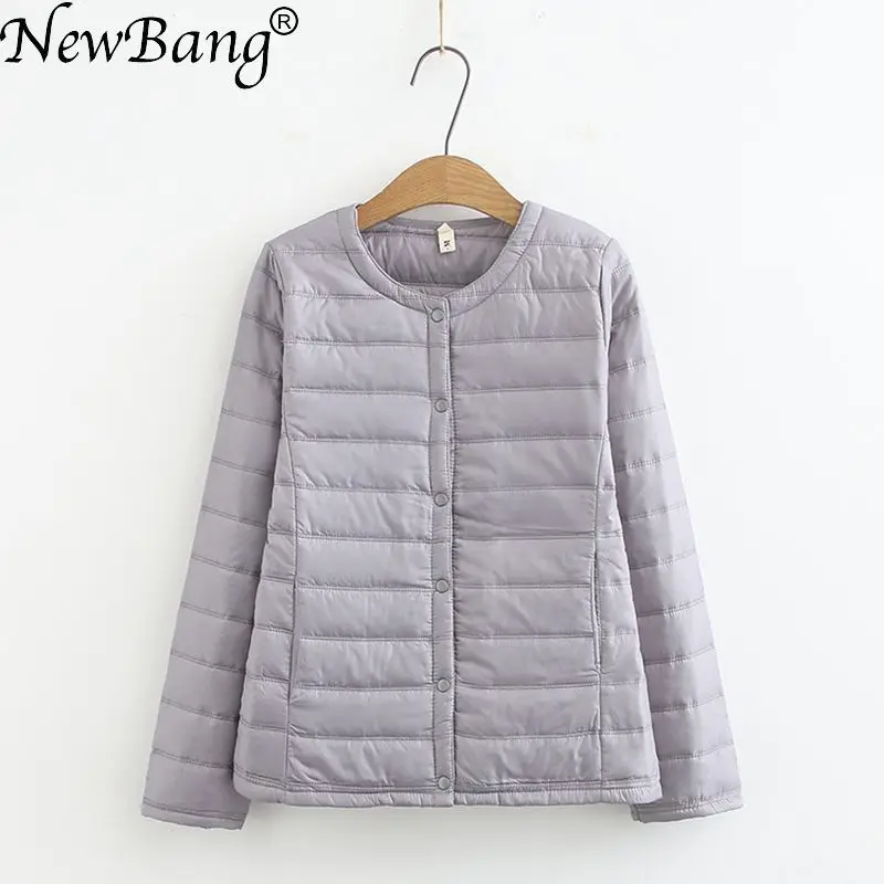 Легкое хлопковое пальто NewBang 4XL большого размера Женское зимнее теплое без