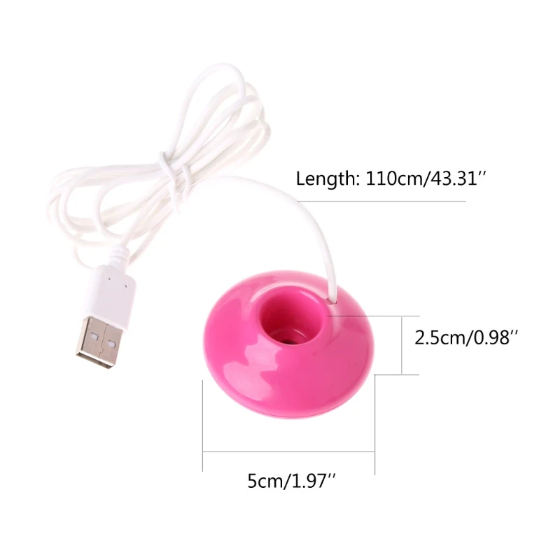 Mini USB Donut Humidifier Air Purifier Aroma Diffuser Home Office Car Portable UFO Shape