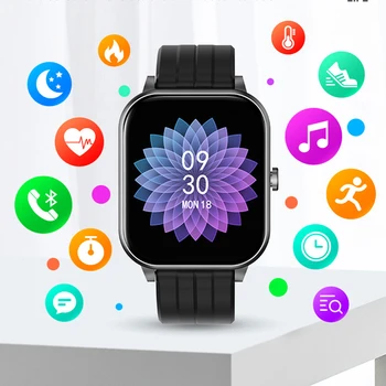 

Women smart watch Bluetooth call play music Heart Rate Monitor men Smartwatch Full Touch Screen Bracelet Sport Modes waterproof