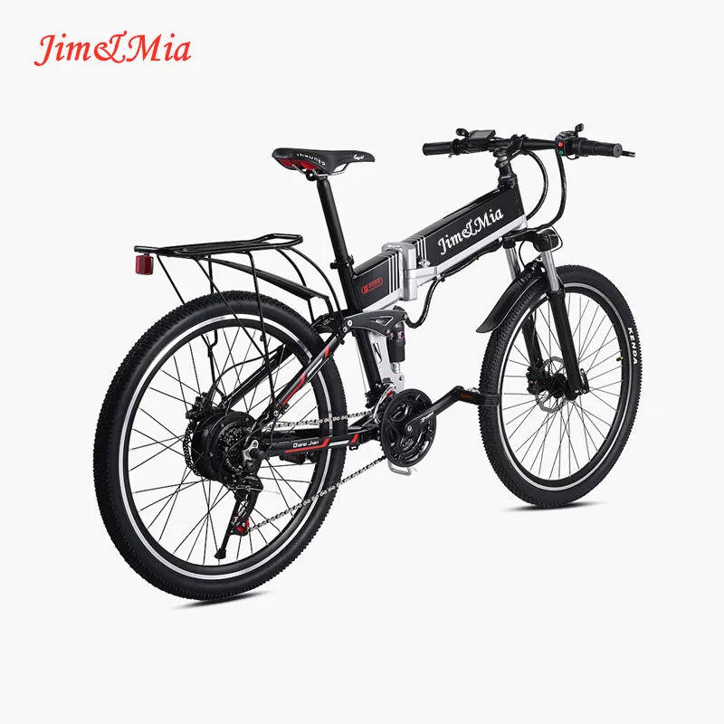 26 дюймов складной электрический велосипед 48 V/350 W горный велосипед городской велосипед светодиодный задний фонарь алюминиевый корпус литий электрический помогать велосипед