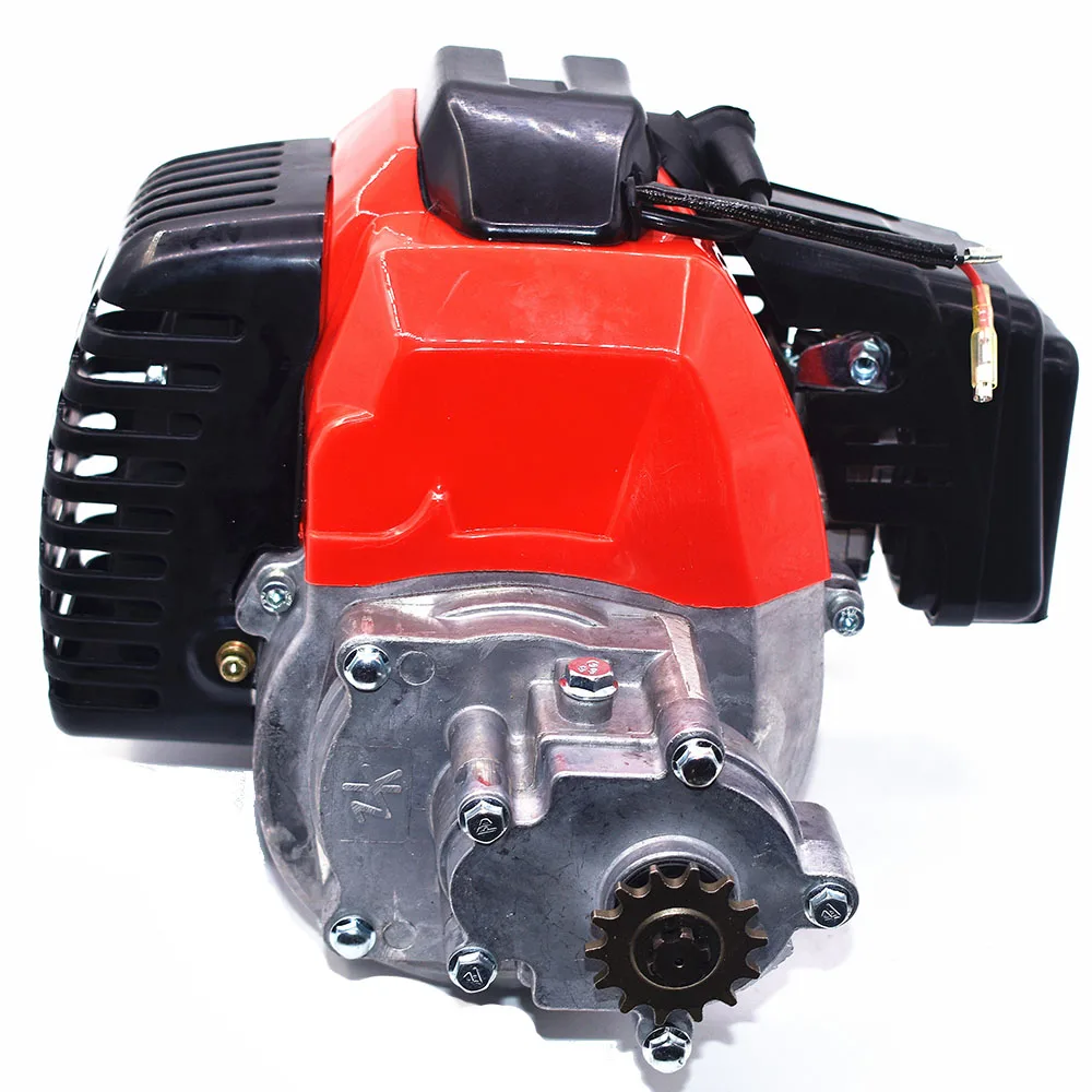 1E44 5 49cc Engine With Gearbox For 2 Stroke Mini Dirt bike Pocket Bike