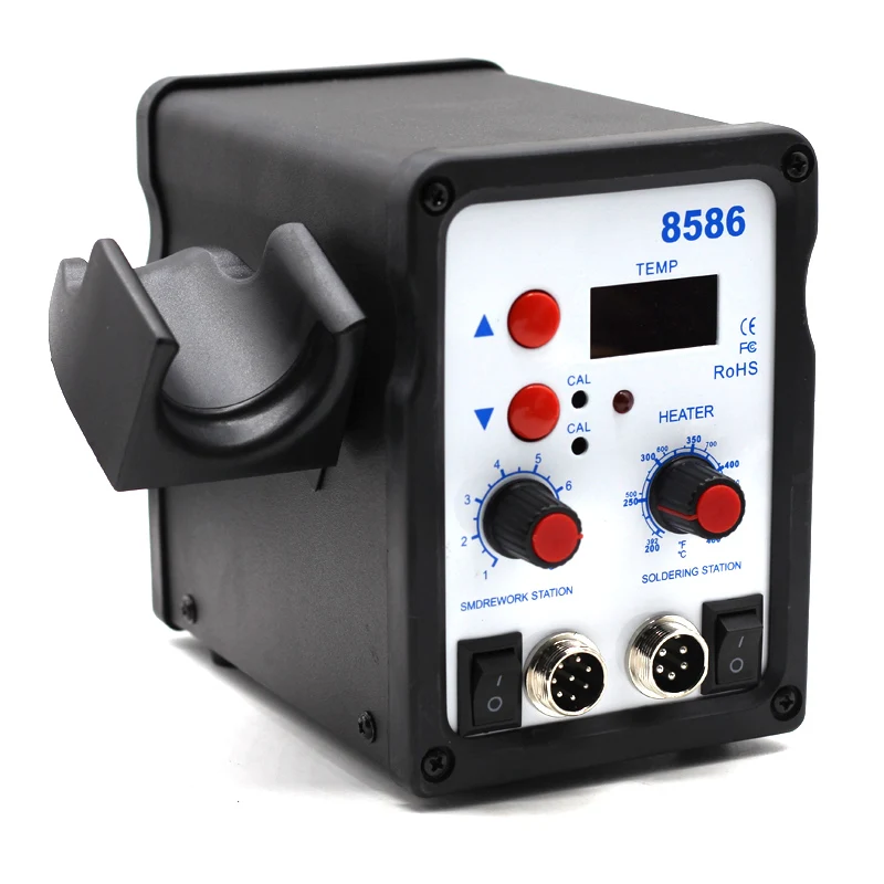 Best Yarboly 8586 SMD BGA Rework Solder Station Hot Air Blower Heat Gun Hair Dryer Soldering Hairdryer Desoldering Tool