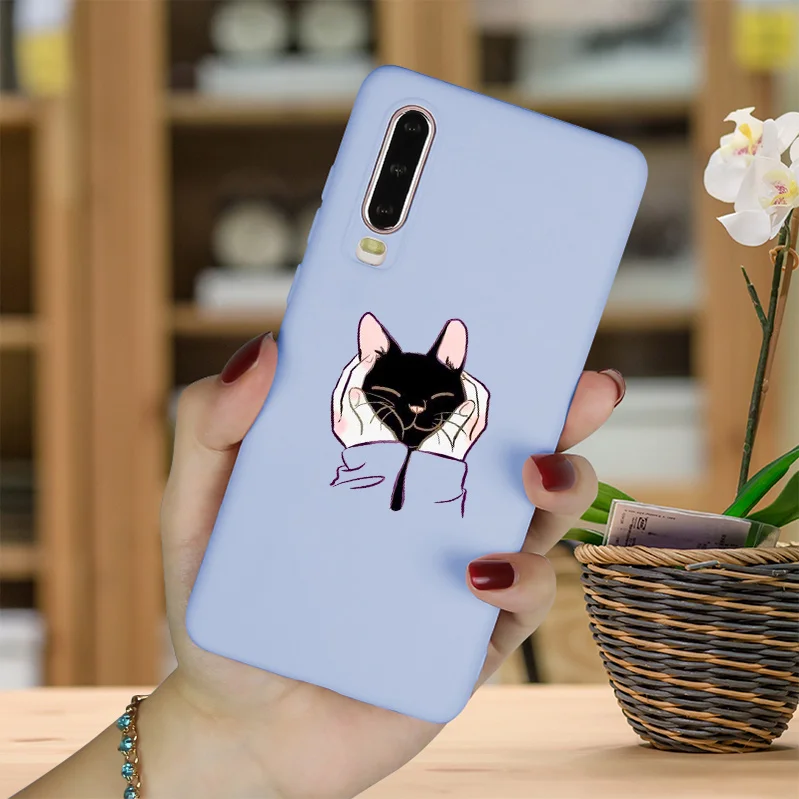 Милый матовый чехол для телефона huawei P Smart P30 Pro P9 Plus, силиконовый чехол на заднюю панель P20 Lite, чехол для huawei P10 Lite Funda - Цвет: QBZSSWM