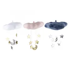 Украшение для детской спальни, Мультяшные облака, капли дождя, Детская подвесная любовь, украшение для стены, Детская Успокаивающая москитная сетка, игрушка с орнаментом