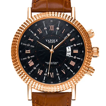 

CTPOR New Luxury Waterproof Leather Watch Calendar Leisure Fashion Quartz Watch Men's Watch Quartz Watch B068