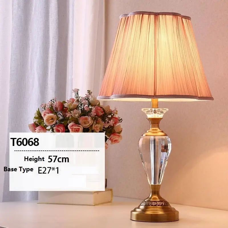 Bed Lampada Wedding Mariage Tischlampe Lampade Da Tavolo Deco El Dormitorio Lampara De Mesa Abajur Para Quarto Bedside Lamp