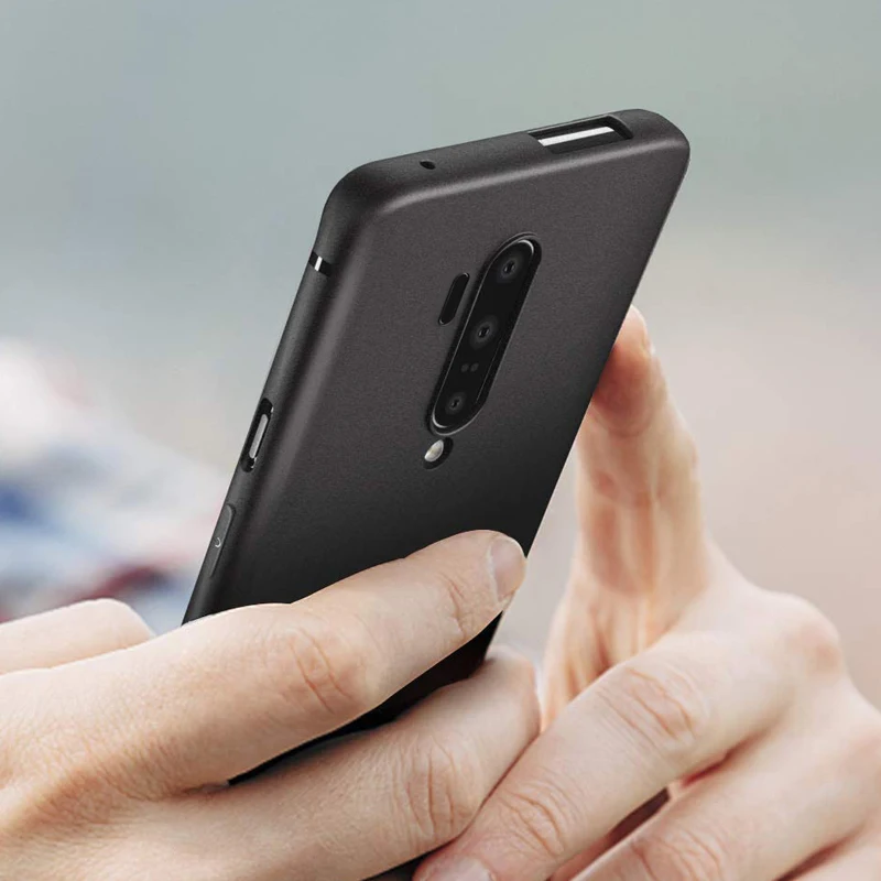 case for oneplus 7t pro case matte Mofi OnePlus 7T Cover ultra thin soft black silicon 2