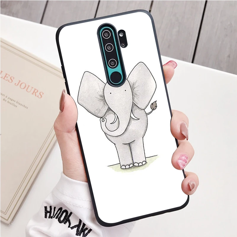 xiaomi leather case design Voi Nhà Trẻ Nghệ Thuật Silicone Ốp Lưng Điện Thoại Redmi Note 9 8 7 Pro S 8T 7A Bao xiaomi leather case