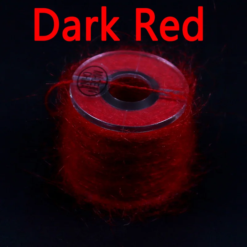 Dark Red Bimoo 1 Катушка Nymph Scud муха Связывание Dubbing Line Dub для рыбалки муха Материал корпуса розовый серый оливковый оранжевый и т. Д - Цвет: Dark Red