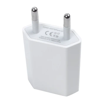 

White EU USB Charger AC Adapter For iPhone 5 5S 4S 4 3GS iPod Touch Nano