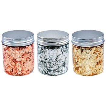 

DIY Crafts Nail Art Glitter Paper Flake Foil Chips Decal Decoration 3D Sticker F3MF