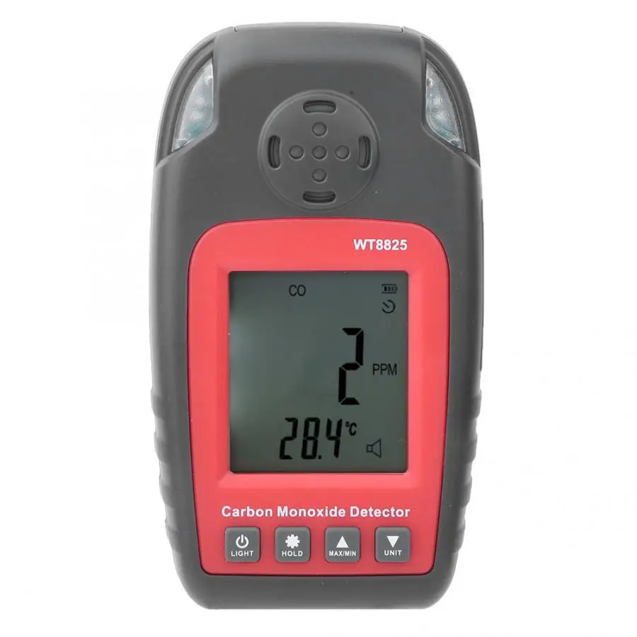 CO Gas Detector Portable LCD Carbon Monoxide Meter Gas Toxic Tester 0